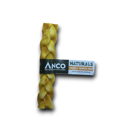 Anco Chicken and Turmeric Braids for Dogs