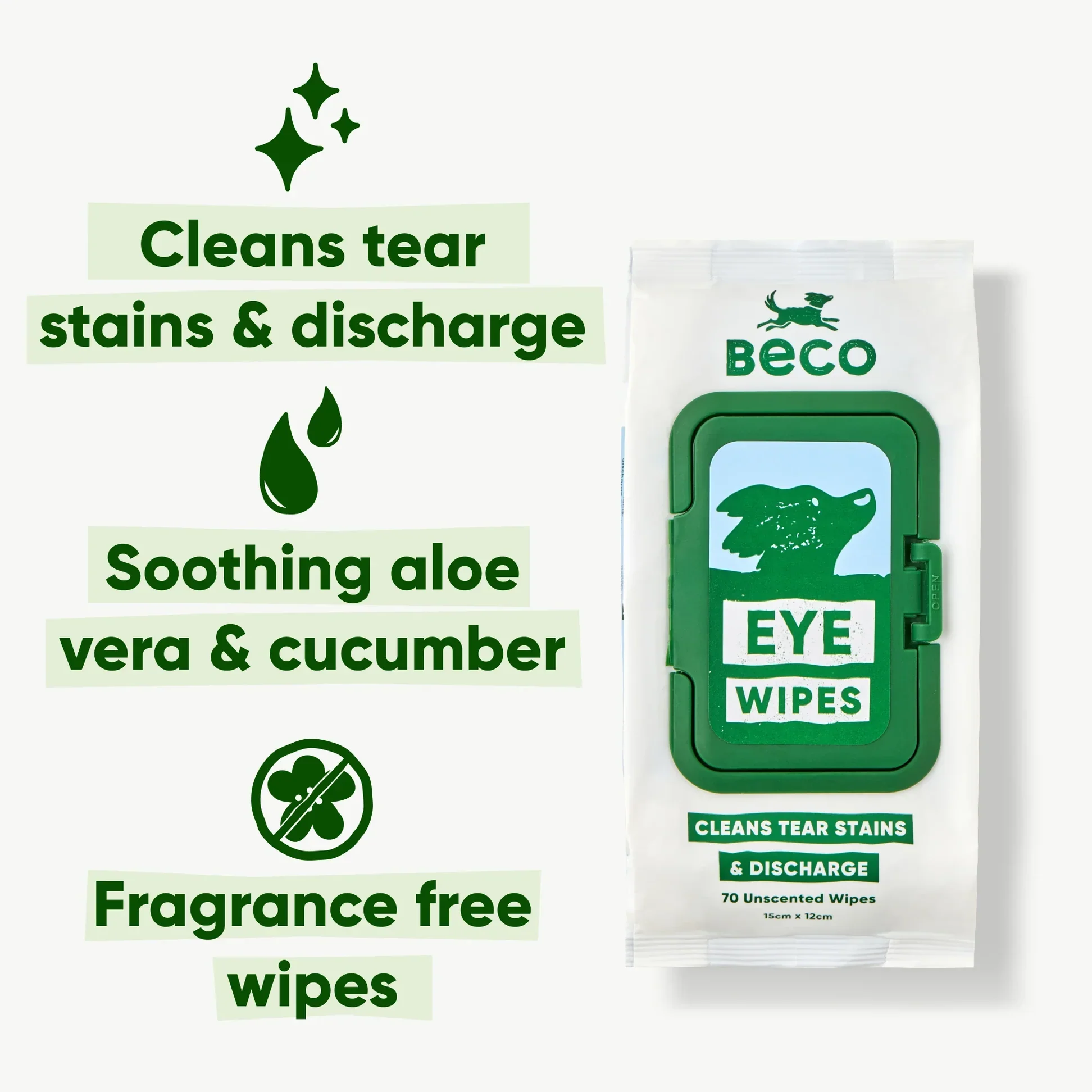 Beco Unscented Eye Wipes - Image 2