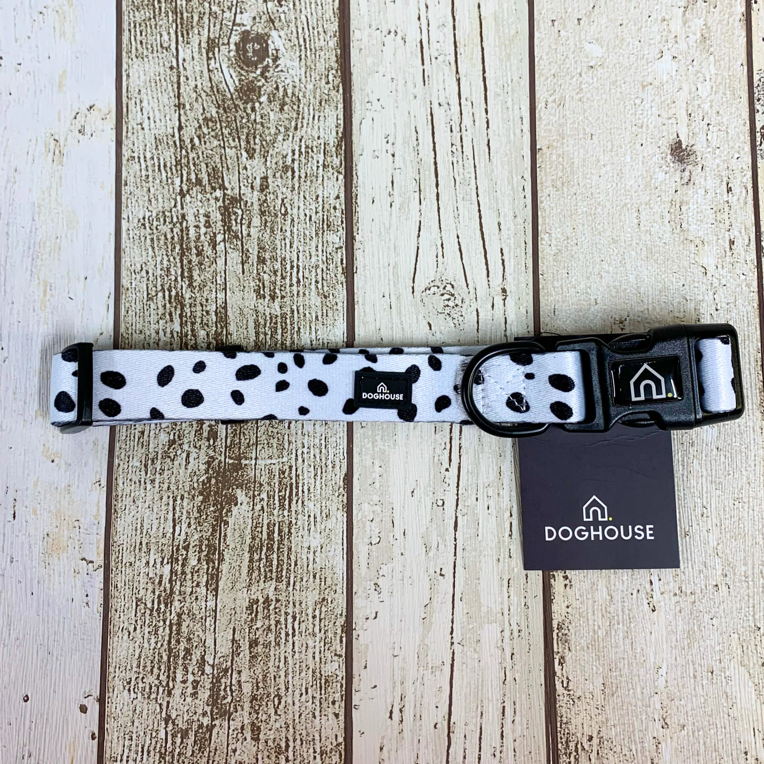 Doghouse Everyday Comfort Dog Collar in Dalmatian Spot
