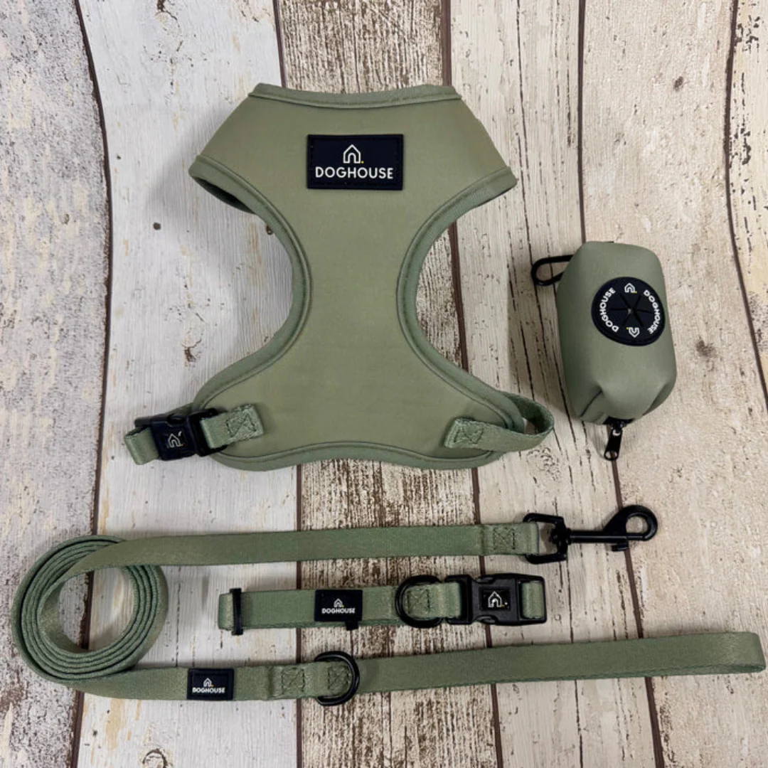 Doghouse Everyday Comfort Dog Collar in Olive Green - Image 10