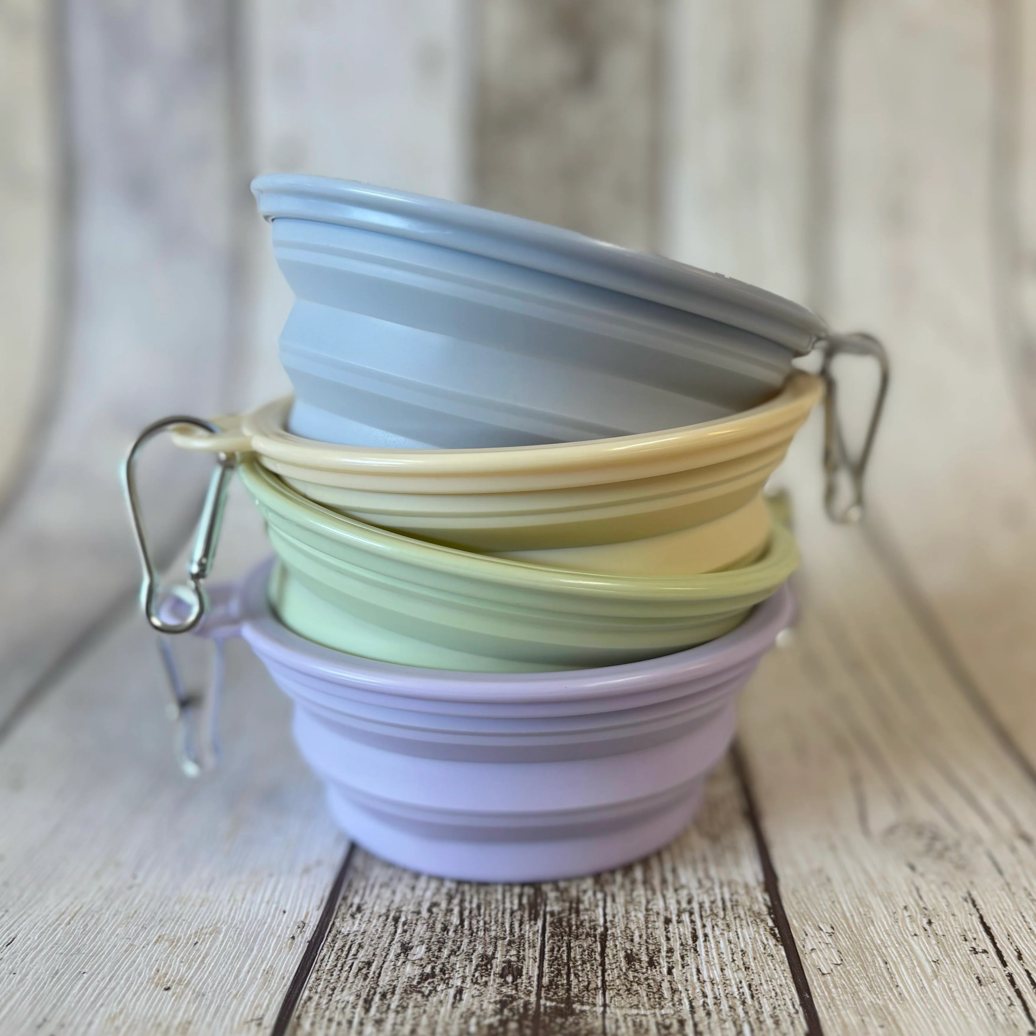 Pastel Collapsible Travel Bowls - Image 3