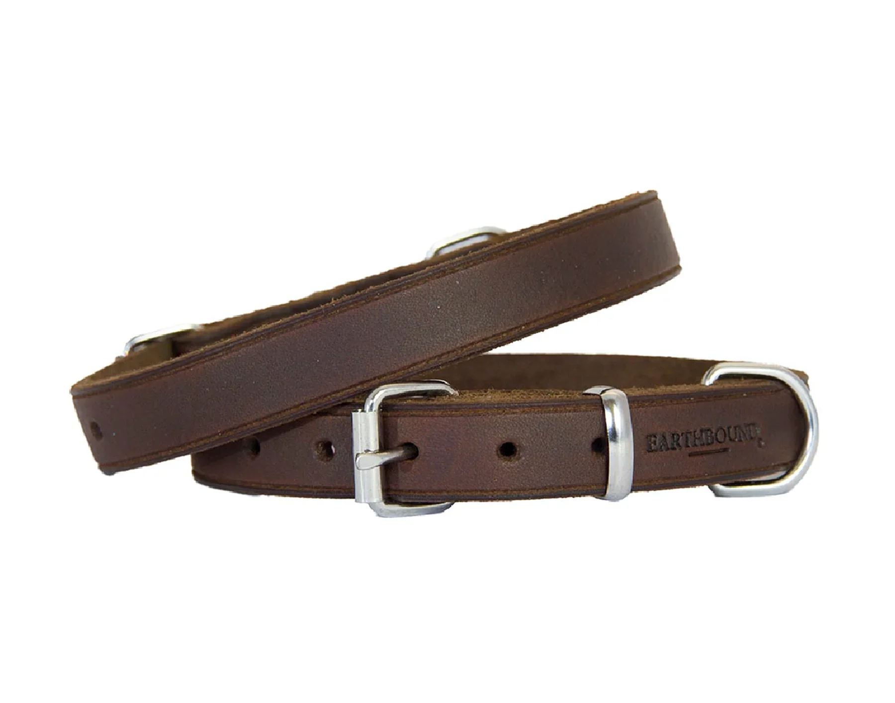 Earthbound Soft Country Leather Collar in Brown