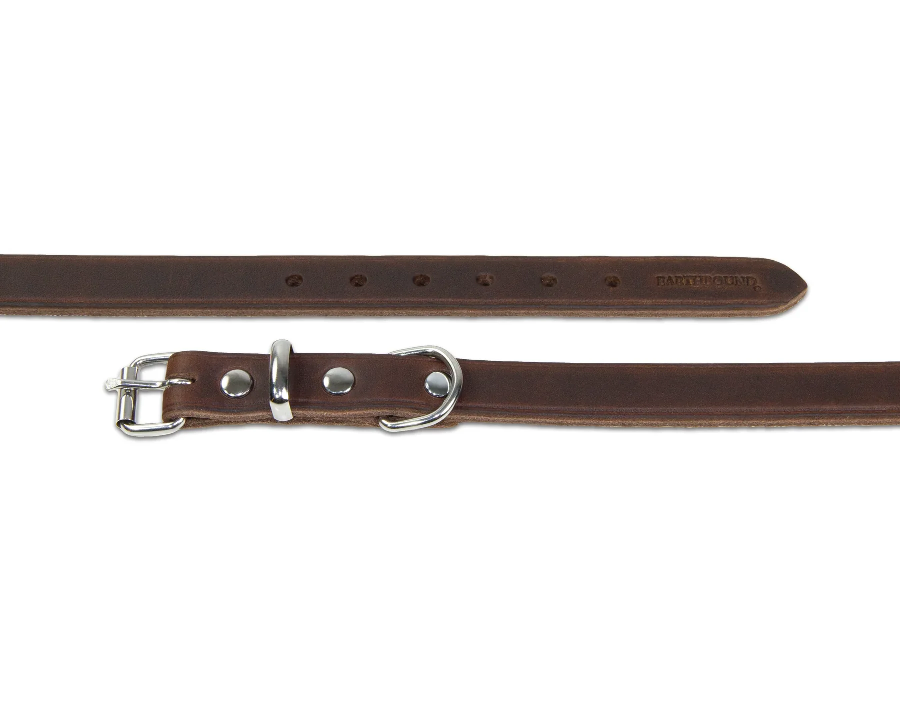 Earthbound Soft Country Leather Collar in Brown - Image 2
