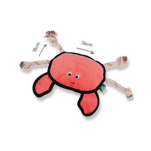 Beco Recycled Tough Toy Cora Crab - Image 4