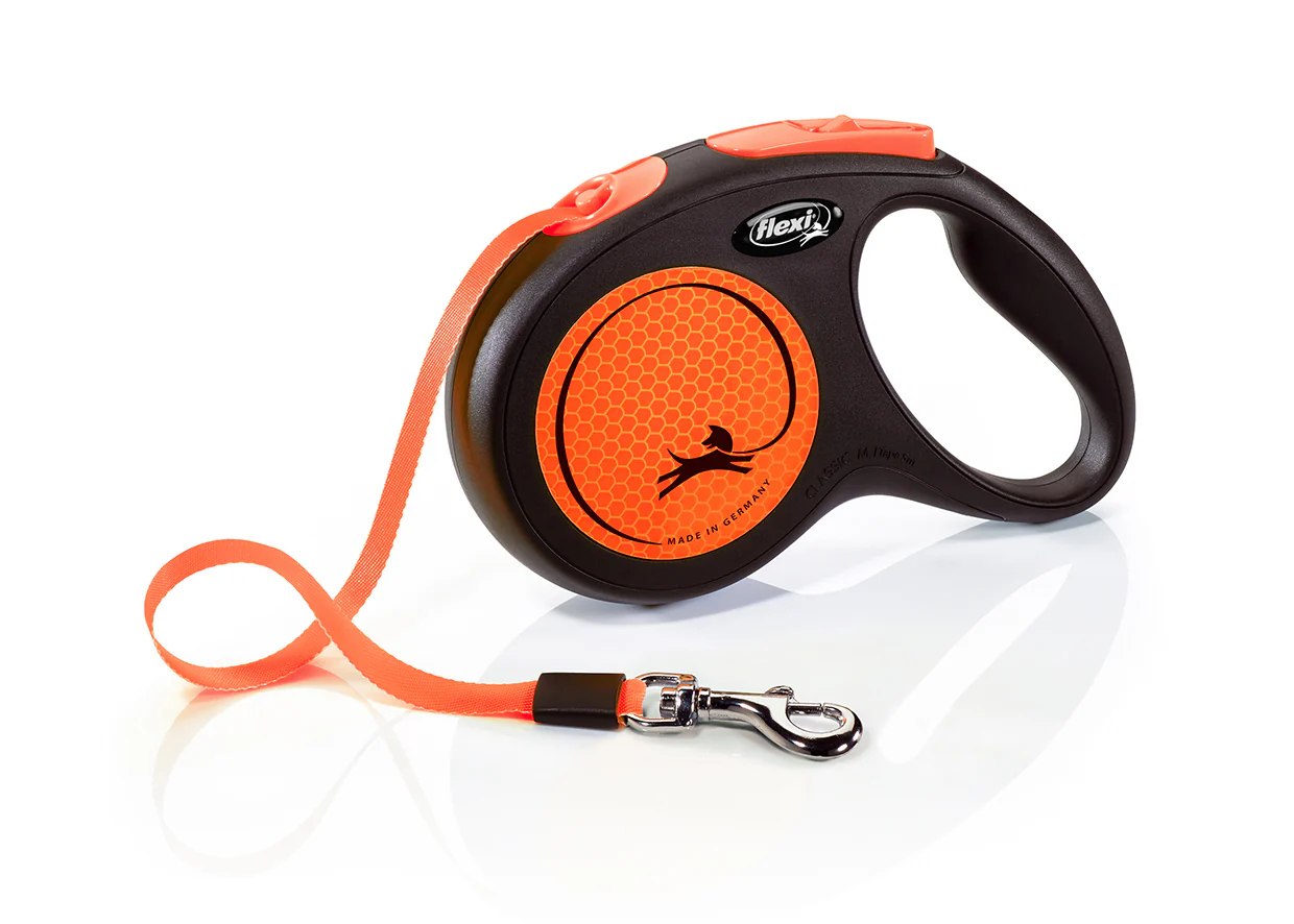 Flexi Extending Dog Lead Neon Tape 5m Small - Image 4