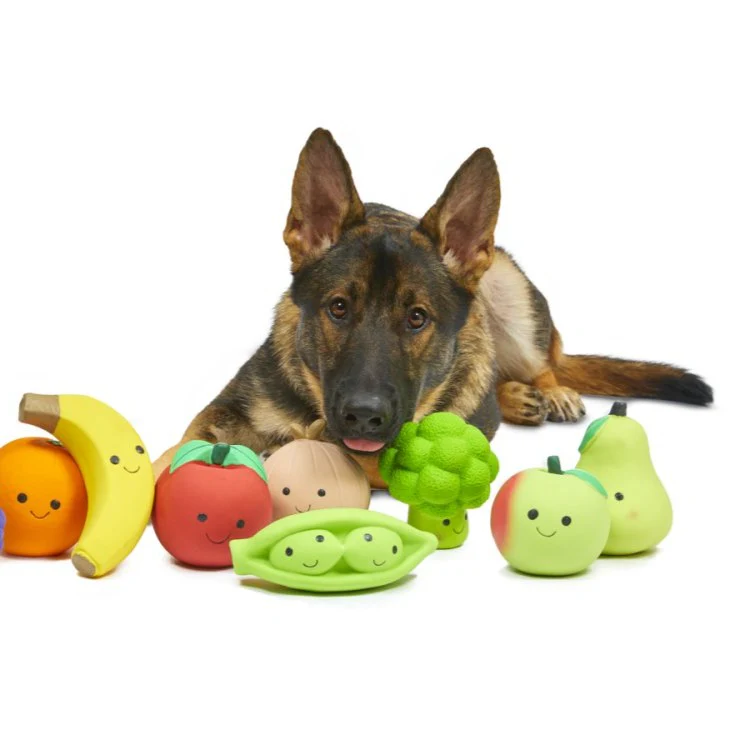 Foodie Faces Latex Peapod Dog Toy - Image 4