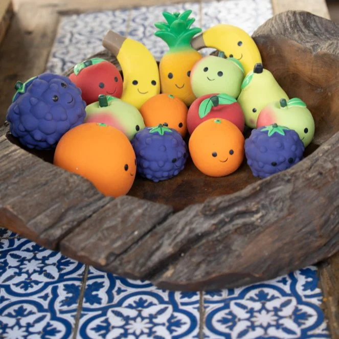 Foodie Faces Latex Pear Dog Toy - Image 4
