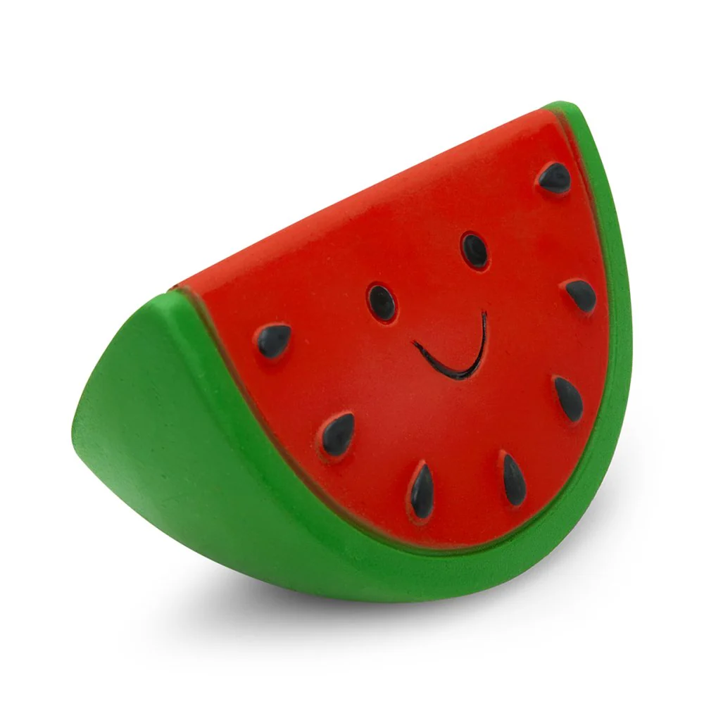 Foodie Faces Latex Watermelon Dog Toy - Image 3