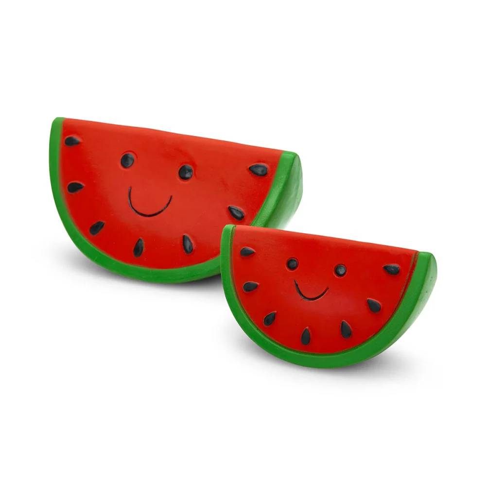 Foodie Faces Latex Watermelon Dog Toy - Image 4