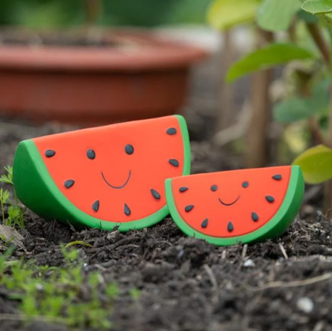 Foodie Faces Latex Watermelon Dog Toy - Image 5