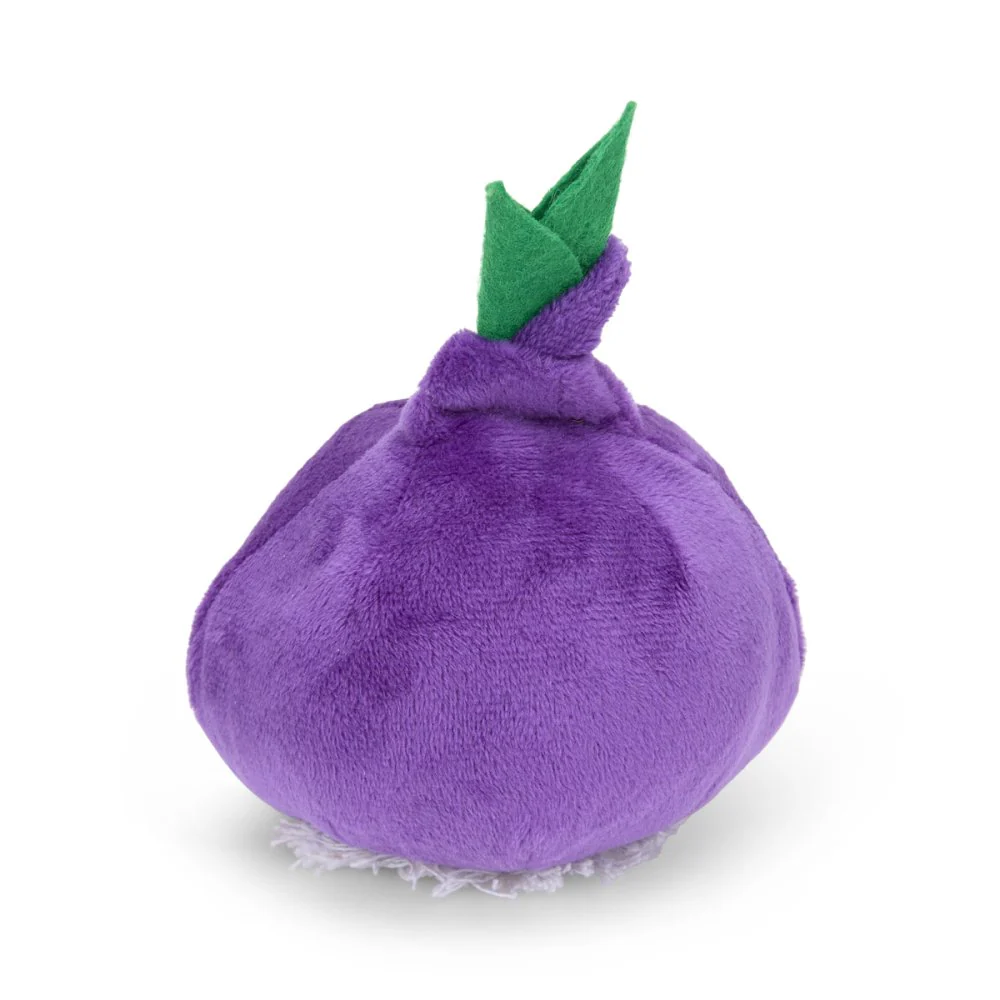Foodie Faces Reggie Red Onion Plush Dog Toy - Image 4