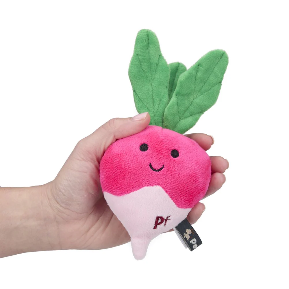 Foodie Faces Reuben Radish Plush Dog Toy - Image 2