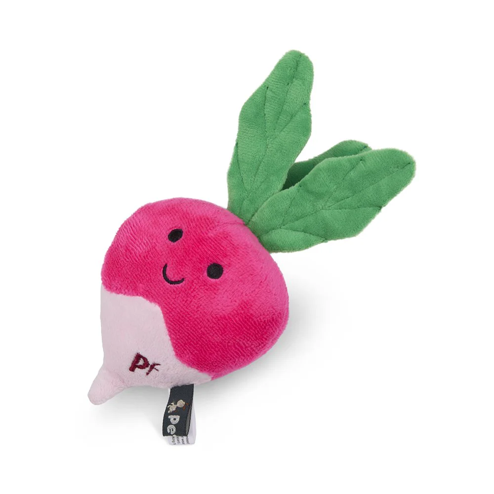 Foodie Faces Reuben Radish Plush Dog Toy - Image 3