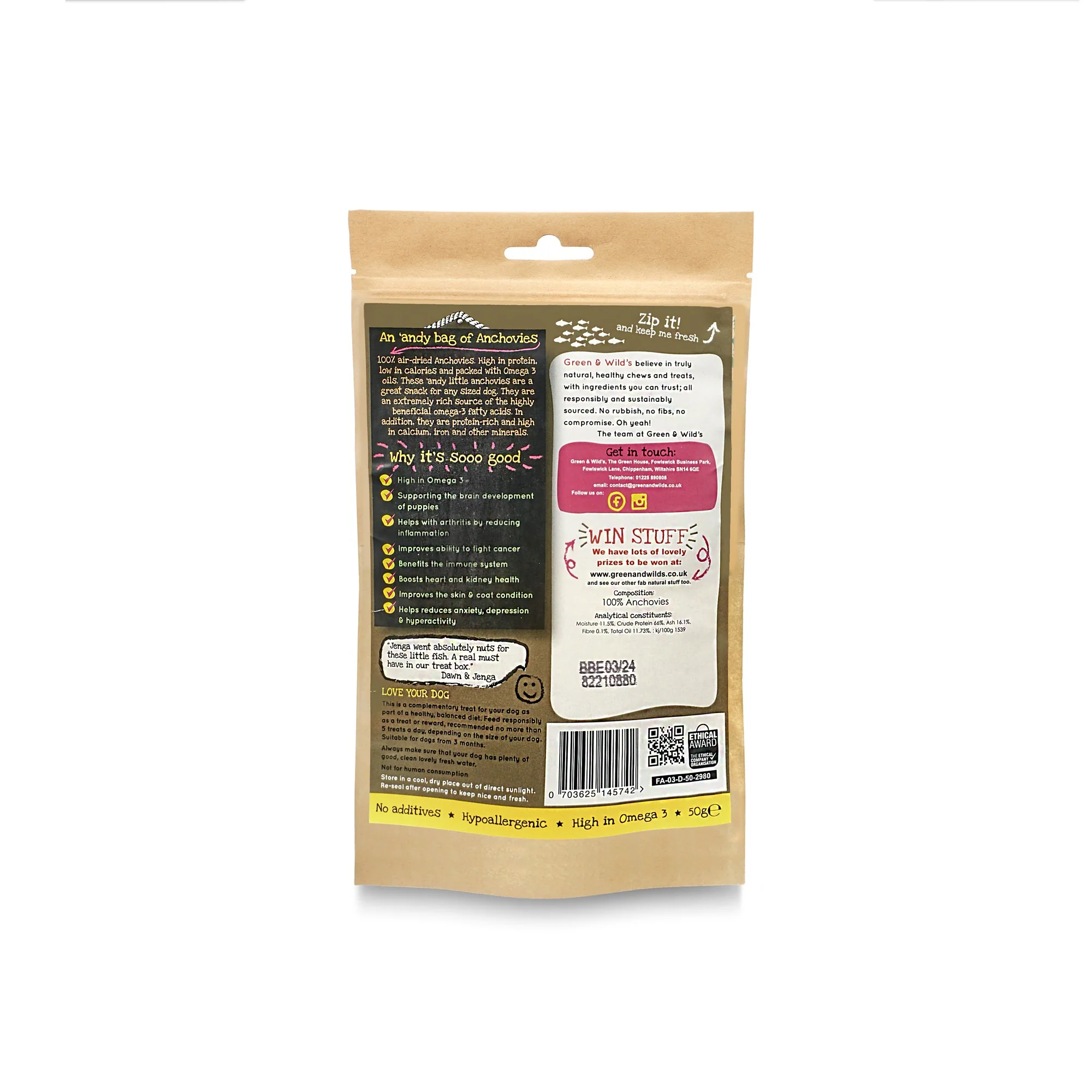 Green & Wilds Anchovies for Dogs - Image 5