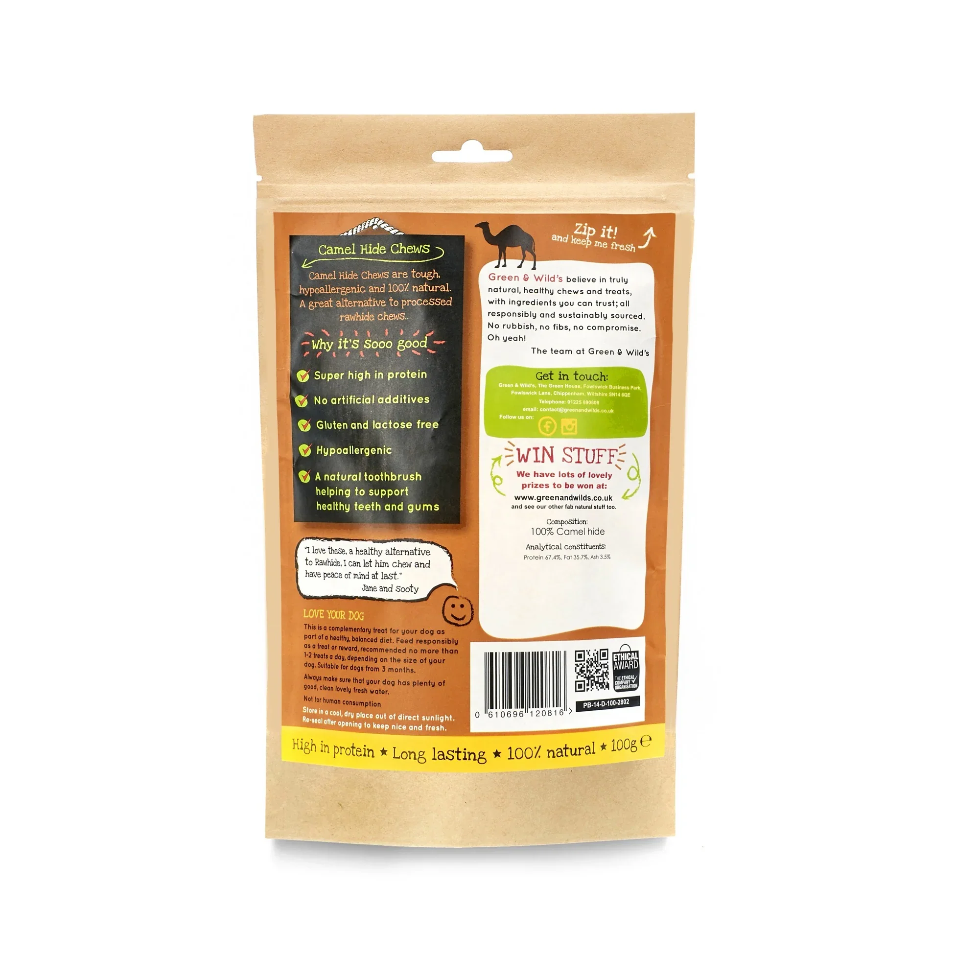 Green & Wilds Camel Hide Chews - Image 4