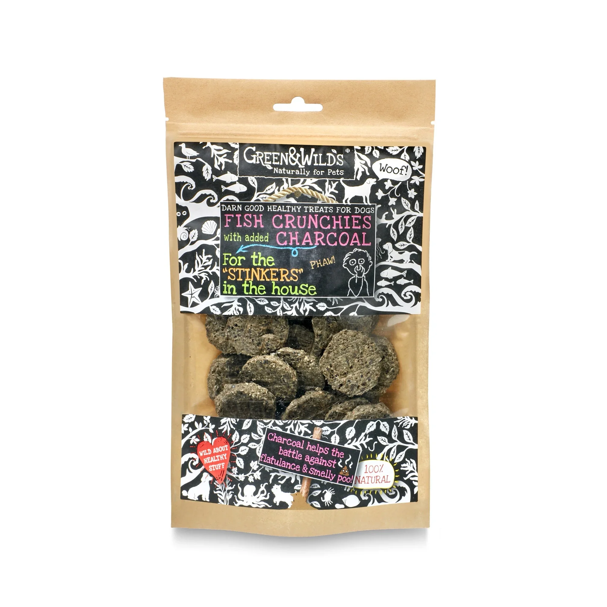 Green & Wilds Fish Crunchies with Charcoal - Image 3
