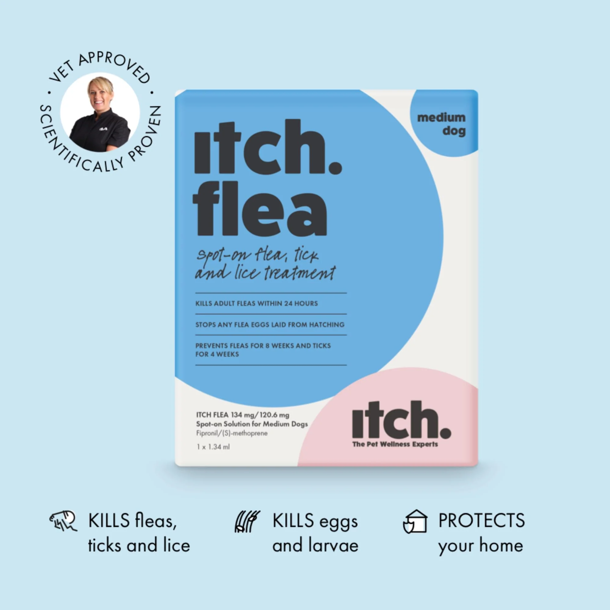 Itch. Flea Spot On Treatment for Dogs & Cats - Image 7