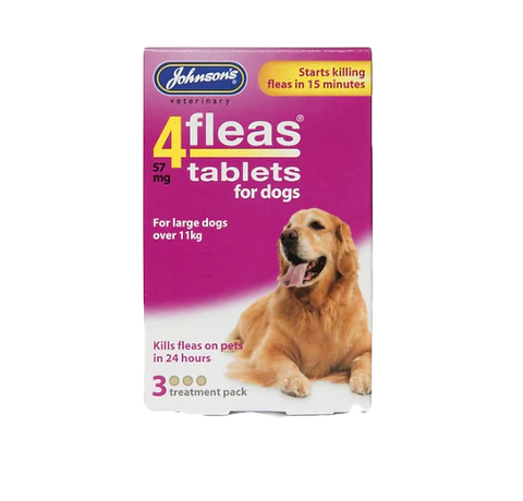 JVP 4 Fleas Tablets for Dogs and Cats (3 Tabs) - Image 3