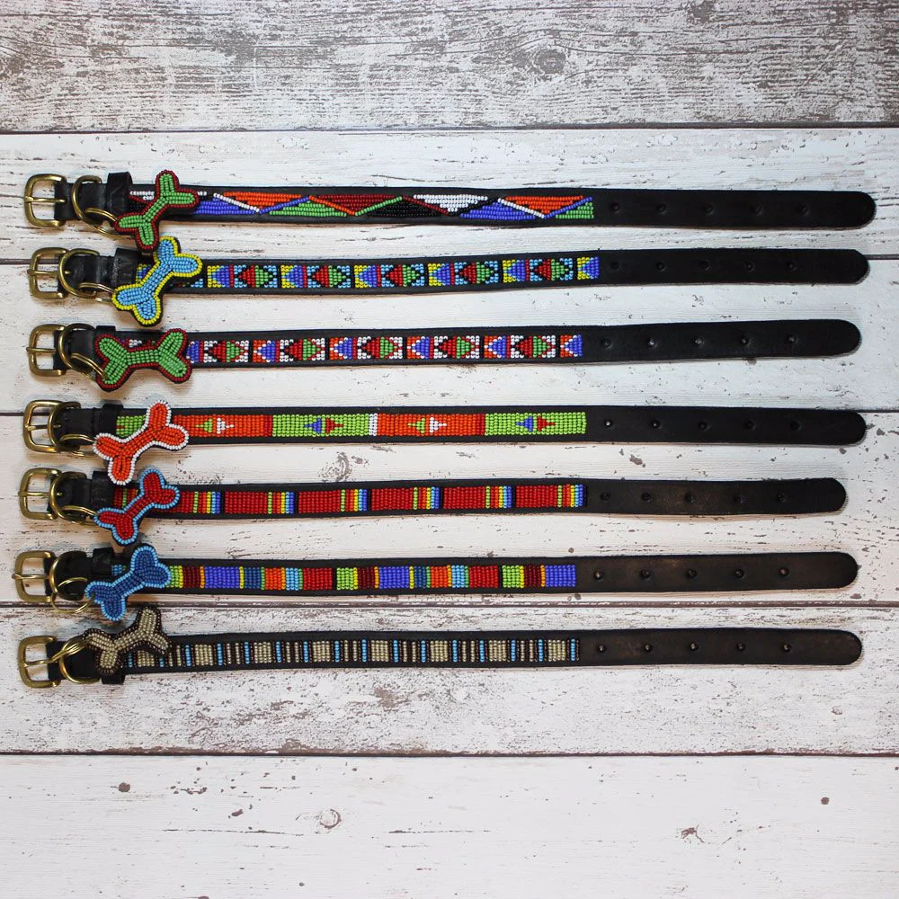 Kenyan Beaded Dog Collar