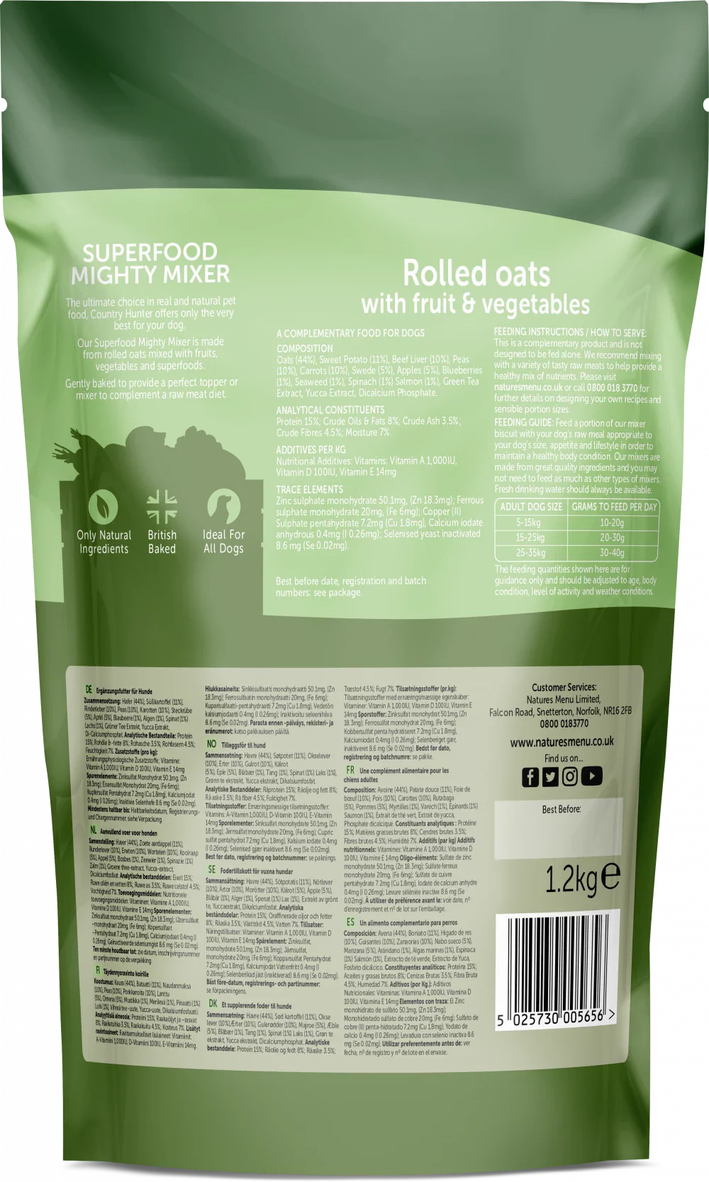 Nature's Menu Mighty Mixer Superfood for Adult Dogs 1.2kg - Image 3