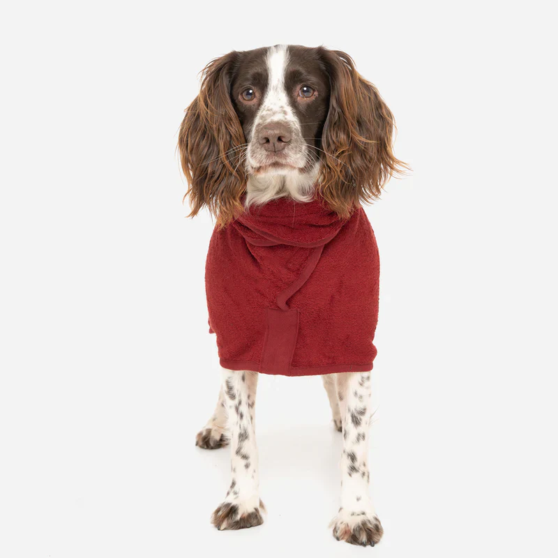 NEW Ruff and Tumble Dog Drying Coat - Rosehip Red - Image 4