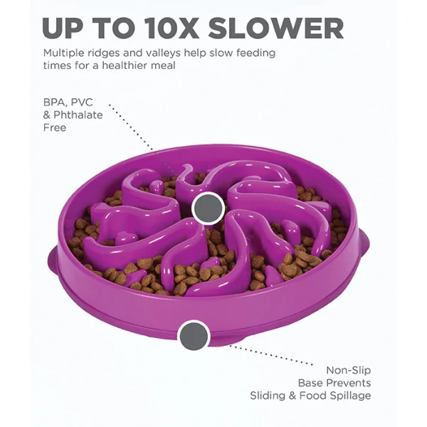 Outward Hound Fun Feeder Purple Flower - Image 3