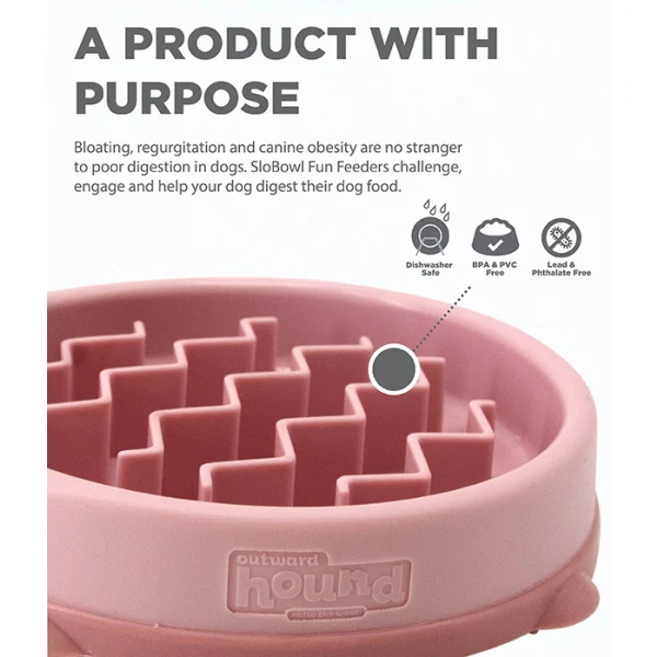 Outward Hound Fun Feeder Wave Pink - Image 3