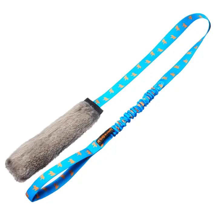 Rabbit Fur Squeaky Bungee Chaser Toy by Tug-e-Nuff - Image 3
