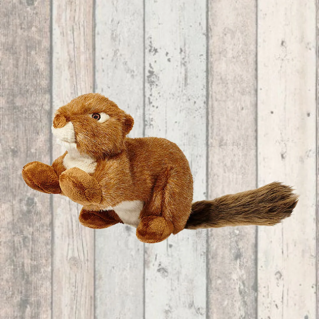 Fluff & Tuff Red Squeakerless Squirrel - Image 3