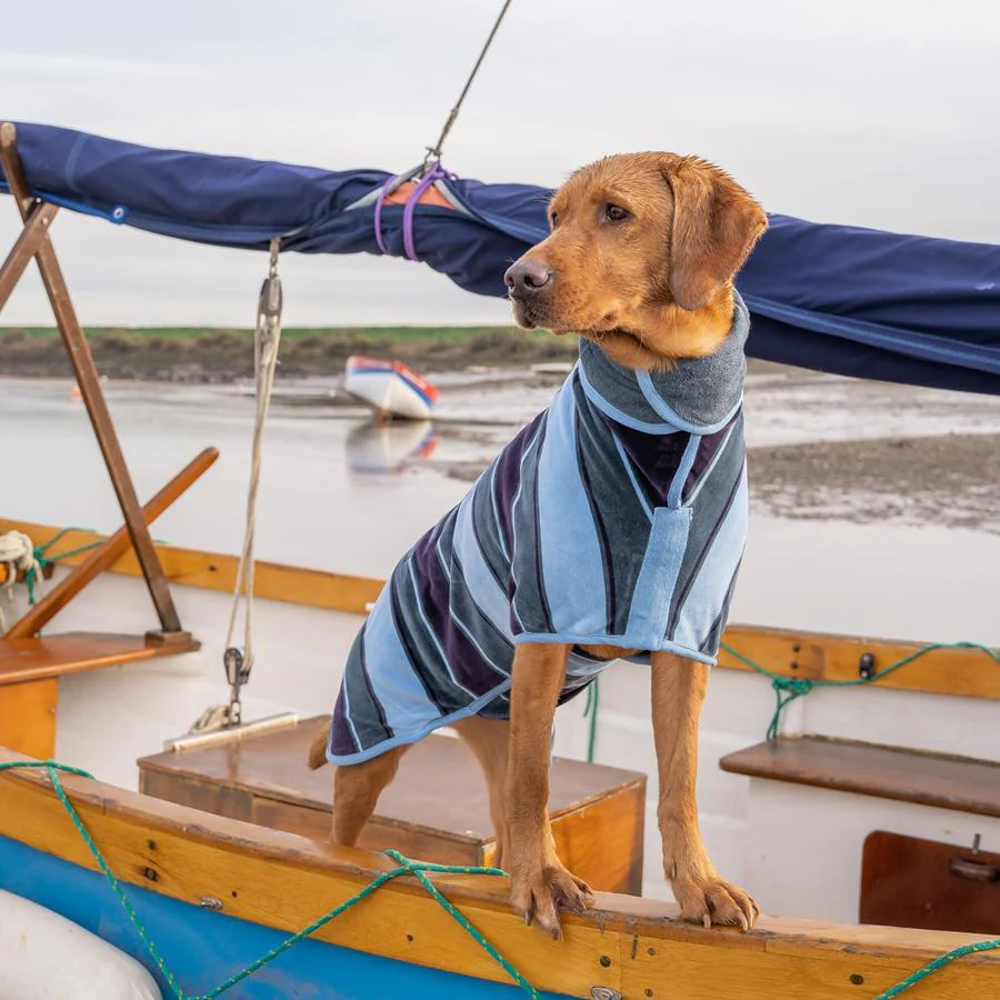Ruff and Tumble Dog Drying Coat - Blue Harbour - Image 4