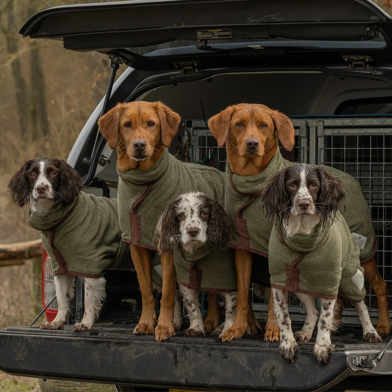 NEW Ruff and Tumble Dog Drying Coat - Moss - Image 3
