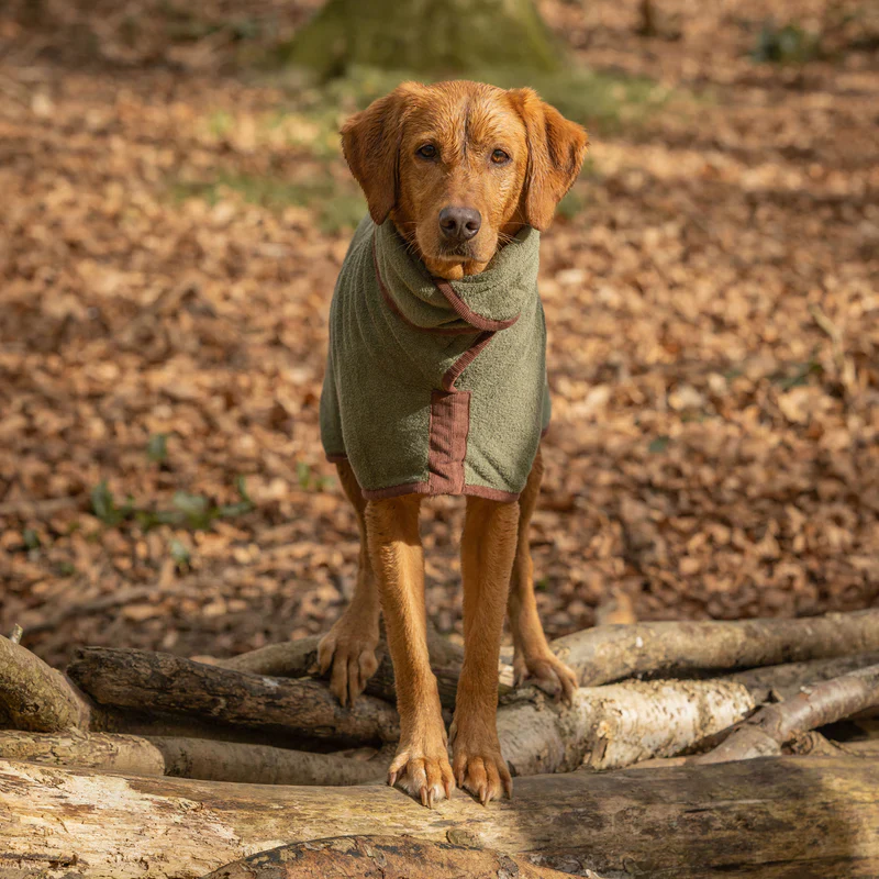 NEW Ruff and Tumble Dog Drying Coat - Moss - Image 4