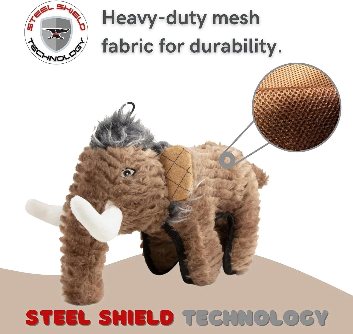 Steel Dog Ruffian Woolly Mammoth Plush Toy - Image 5