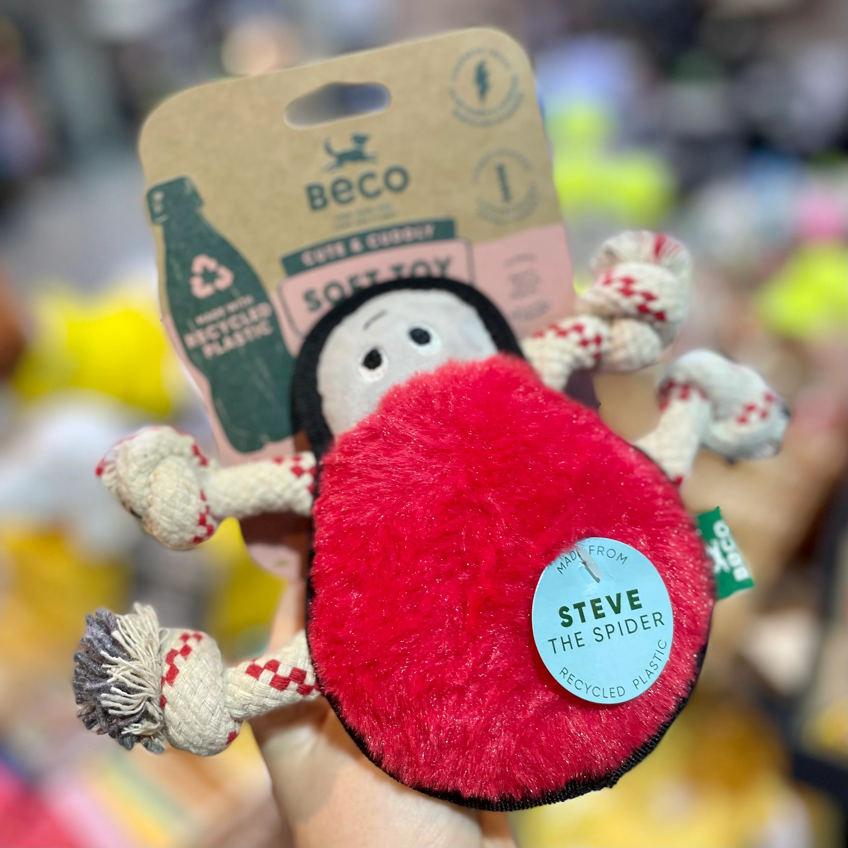 Beco Recycled Tough Toy Steve Spider - Image 3