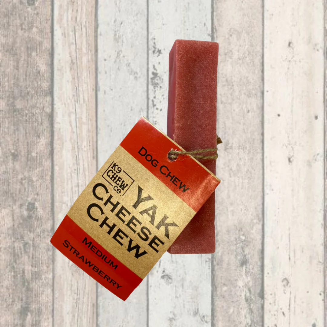 Strawberry Yak Chew for Dogs