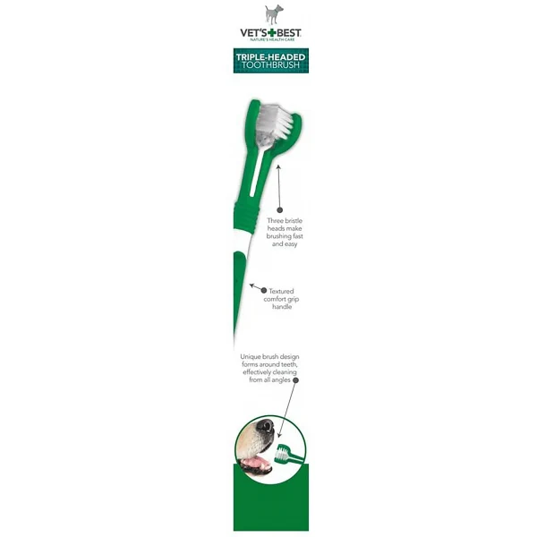 Triple Headed Toothbrush for Dogs - Image 2
