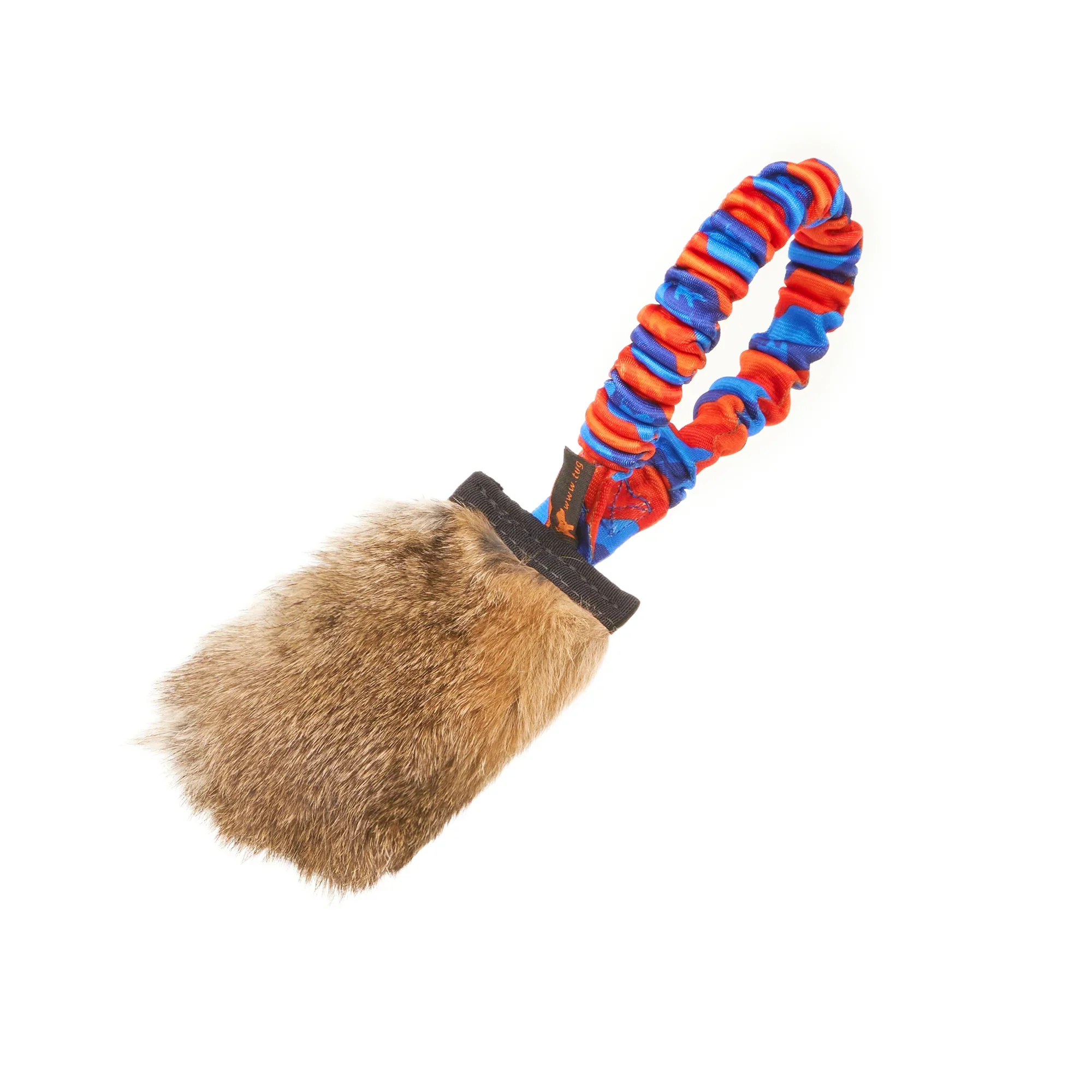 Rabbit Fur Pocket Bungee Squeaker by Tug-e-Nuff - Image 2