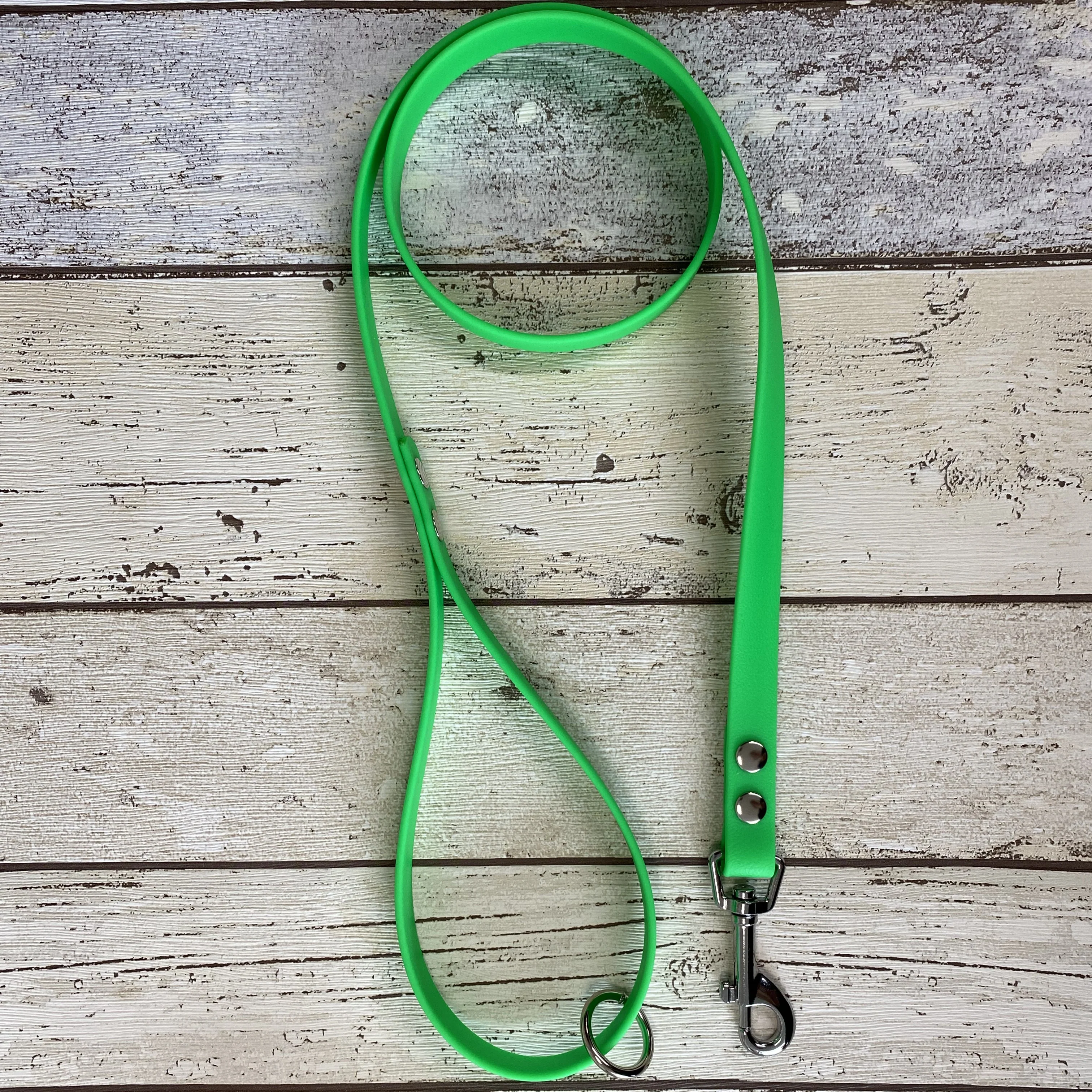 Waterproof Neon Vegan Leather Dog Lead - Image 5