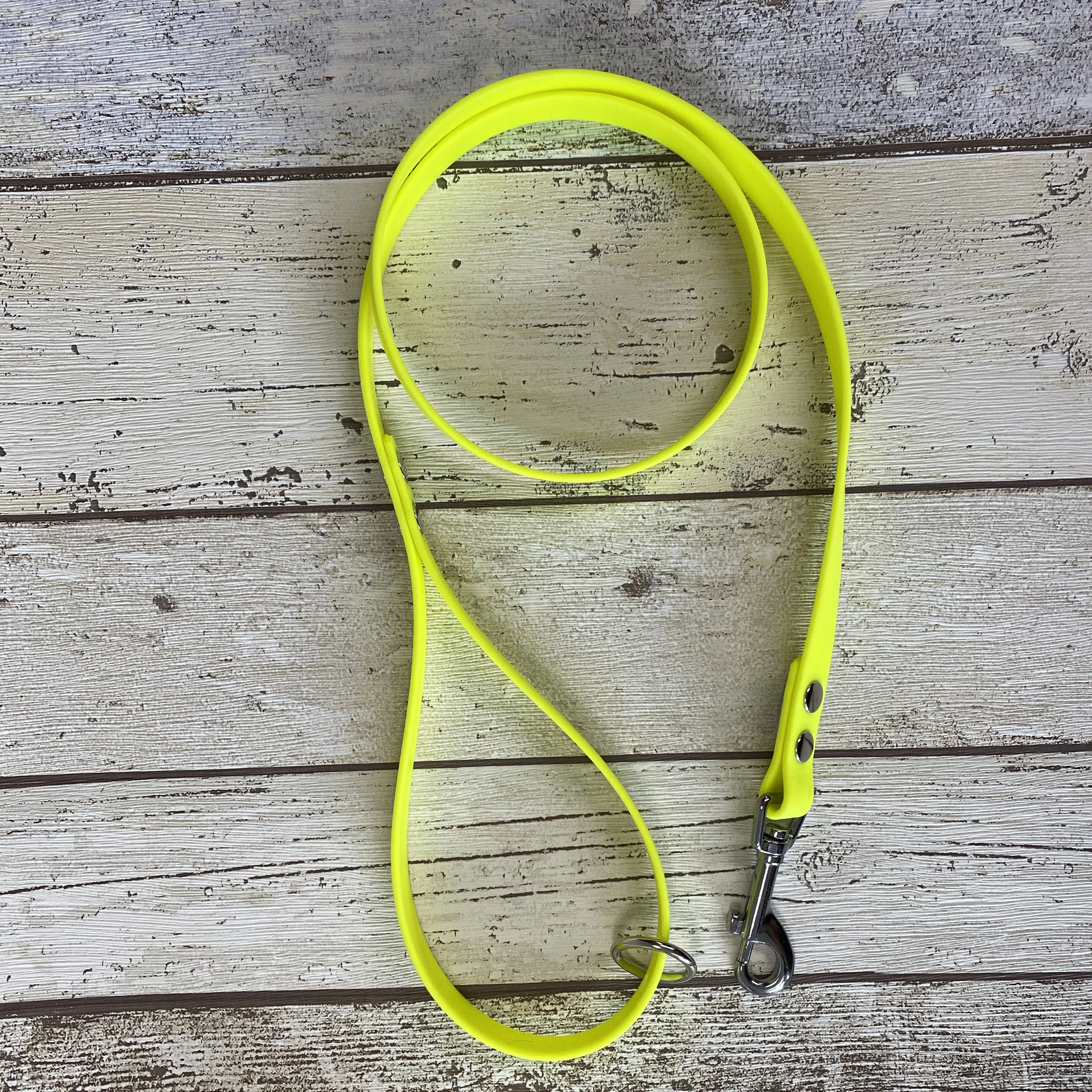 Waterproof Neon Vegan Leather Dog Lead - Image 8